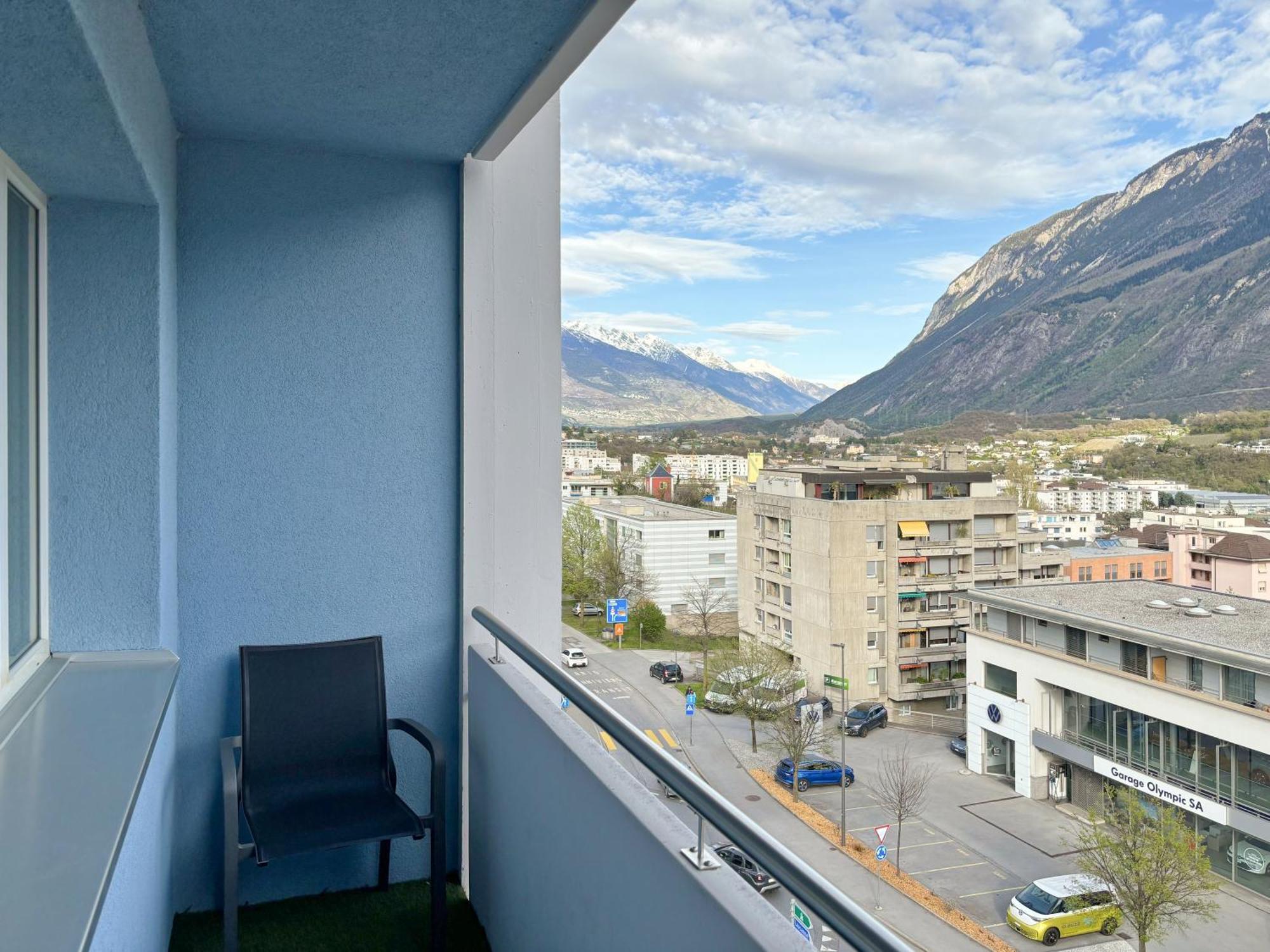 Nonanteneuf Appart Hotel Sierre - Contactless Check-In Buitenkant foto